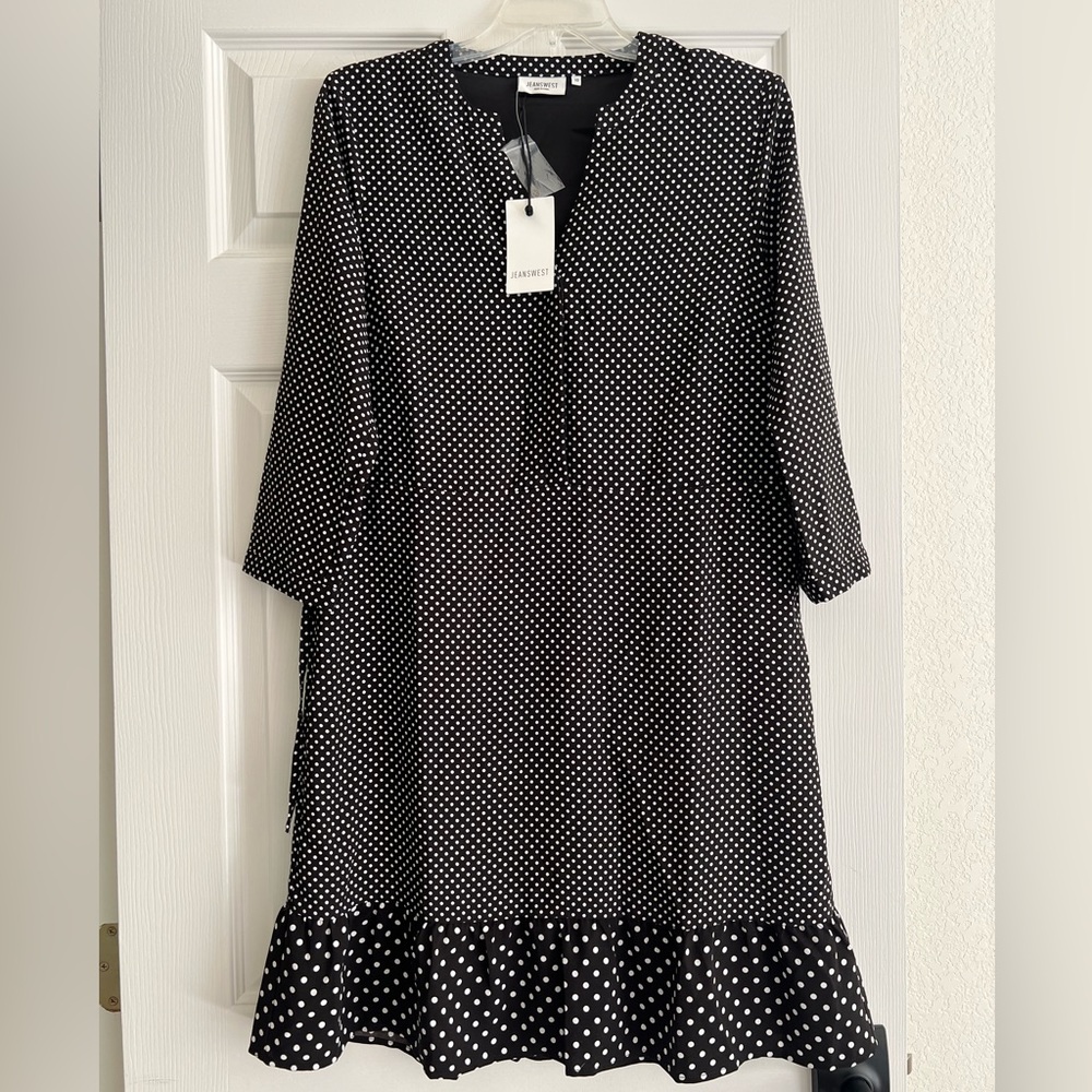 Jeanswest Selena Polka Dot Printed Shirt Dress